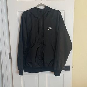 Nike Men's Black Windbreaker Jacket